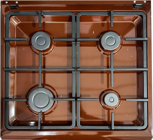 Газоэлектрическая плита Yuta GS-66CF4-ETLGB05 Brown фото 7