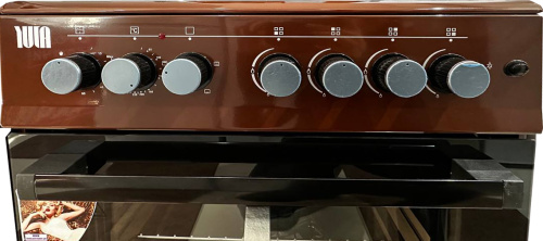 Газоэлектрическая плита Yuta GS-66CF4-ETLGB05 Brown фото 2