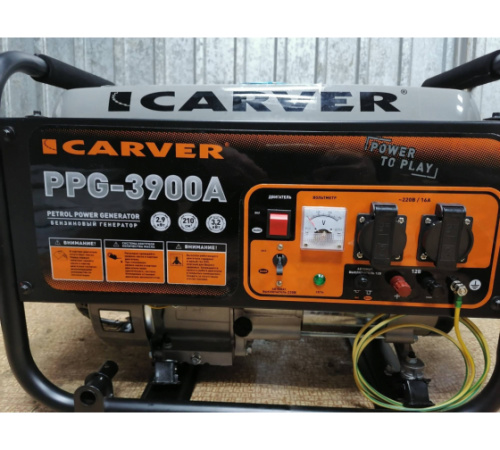 Бензогенератор Carver PPG-3900A, фото 4
