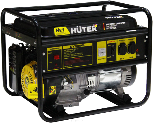 Бензогенератор Huter DY8000L.